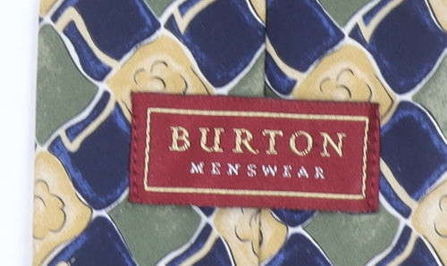 Burton Menswear Multicoloured Geometric Pointed Tie Polyester One Size