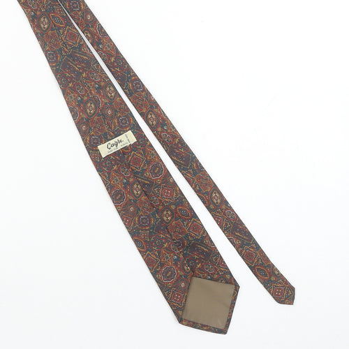 Çağrı Handmade Men's Multicoloured Geometric Pure Silk Slim Tie