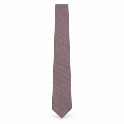 Silk House London Men’s Brown Geometric Slim Silk Tie One Size