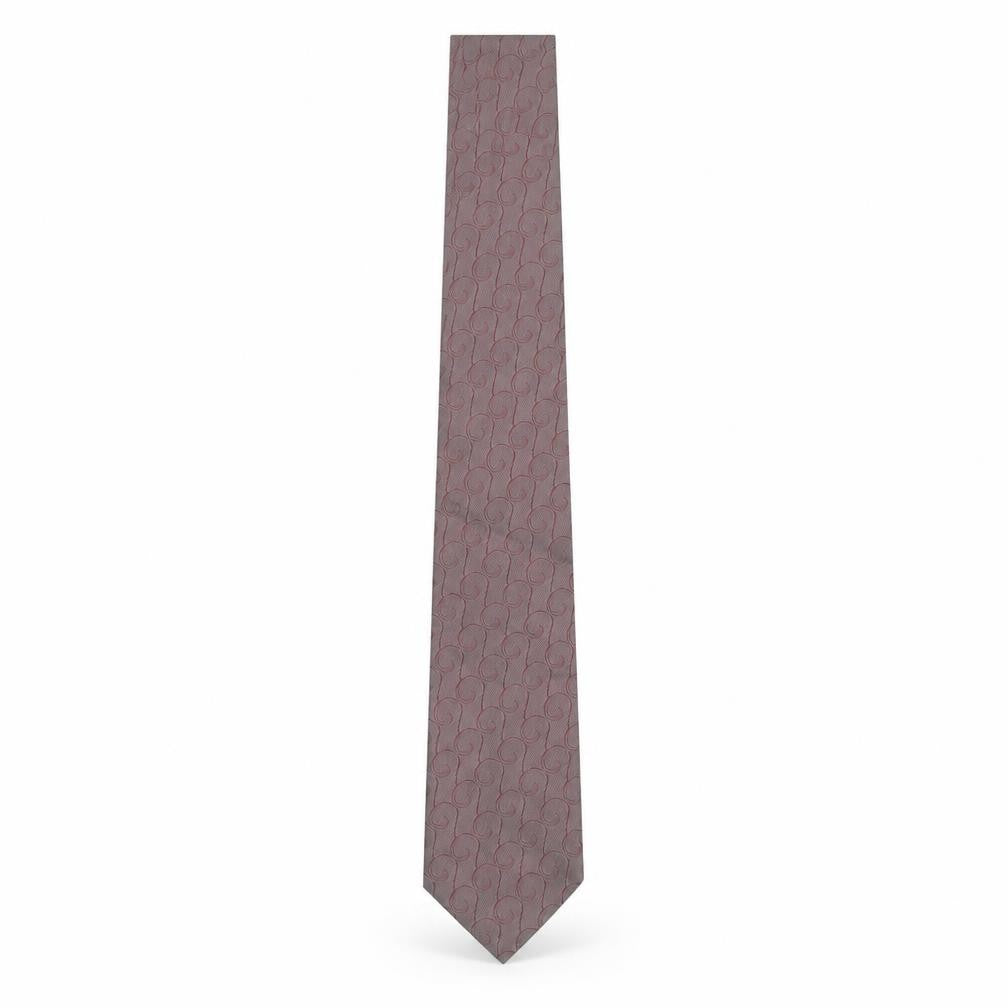 Silk House London Men’s Brown Geometric Slim Silk Tie One Size