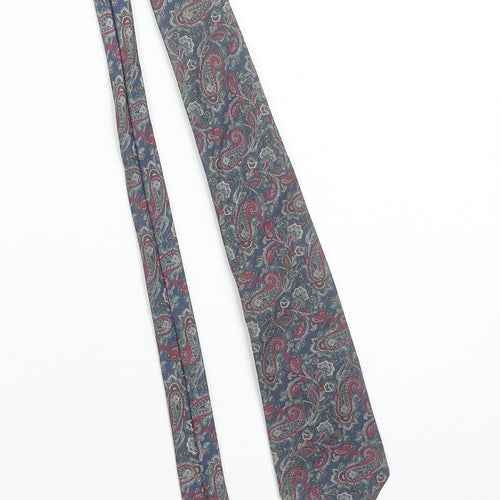 Carlo Colombo Men's Blue Paisley 100% Silk Italian Tie