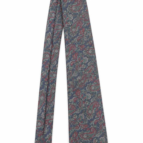 Carlo Colombo Men's Blue Paisley 100% Silk Italian Tie