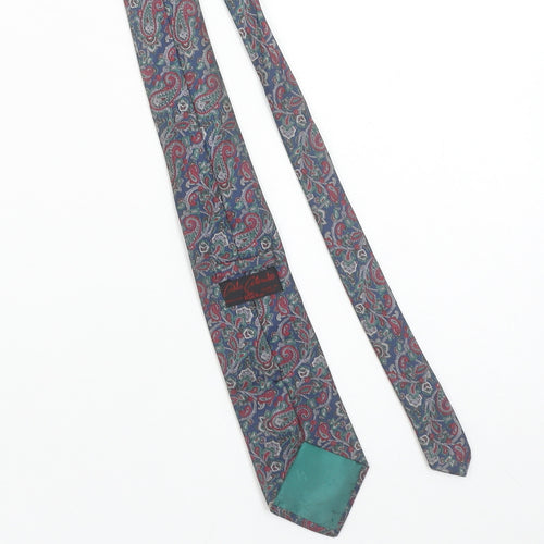 Carlo Colombo Men's Blue Paisley 100% Silk Italian Tie