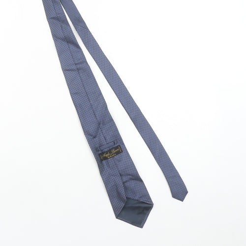 Angelo Bosani Men's Blue Geometric Silk Designer Tie One Size