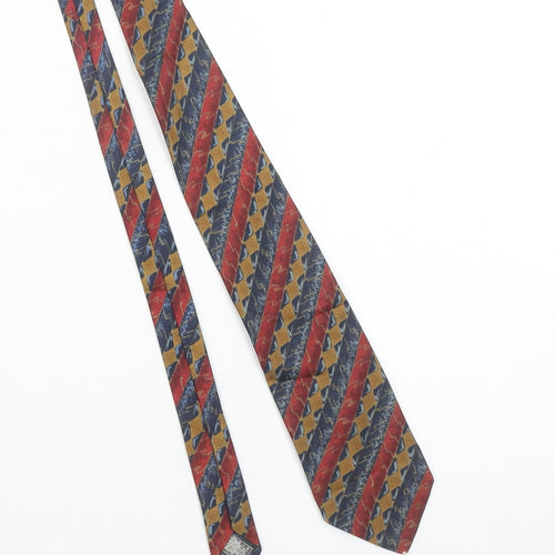 Marks and Spencer St Michael Men's Multicoloured Striped Silk Tie 2 Piece Set
