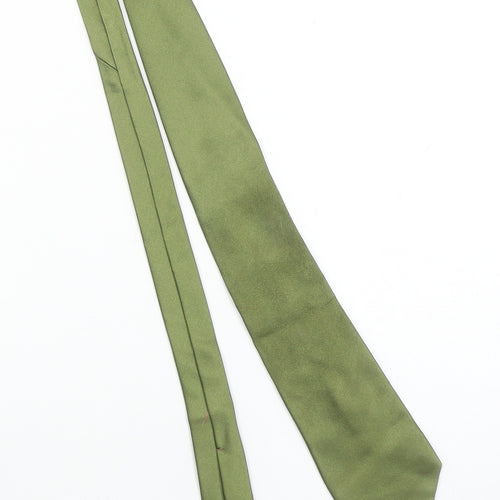 Carnaval De Venise Men's Green Silk Pointed Tie