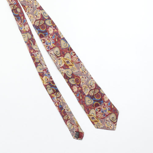 Aardvark Men's Multicoloured Paisley Silk Designer Tie