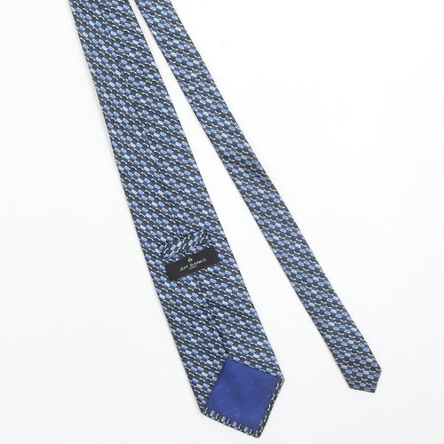 Jeff Banks Men's Blue Geometric Silk Designer Tie One Size