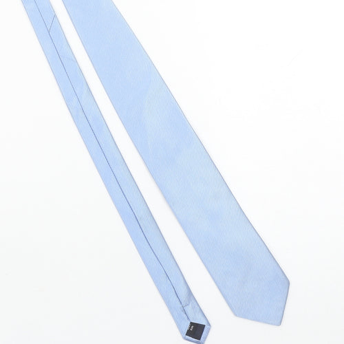 The Savile Row Company Men’s Blue Silk Striped Designer Tie