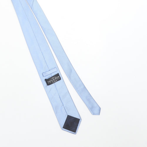 The Savile Row Company Men’s Blue Silk Striped Designer Tie