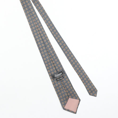 Debenhams Classics Men's Grey Silk Floral Pattern Tie