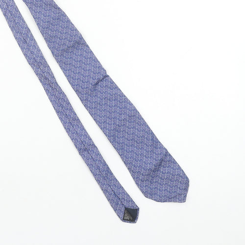 Chatsworth by Reko Men's Blue Patterned Silk Tie Made in Italy