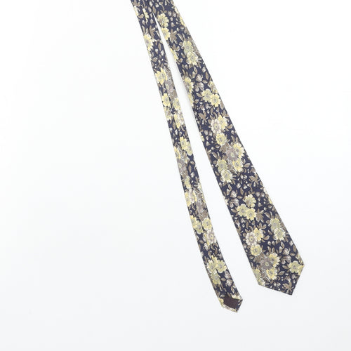 Austin Reed Men's Blue Floral Silk Designer Tie One Size