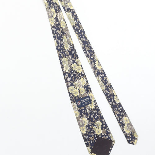 Austin Reed Men's Blue Floral Silk Designer Tie One Size