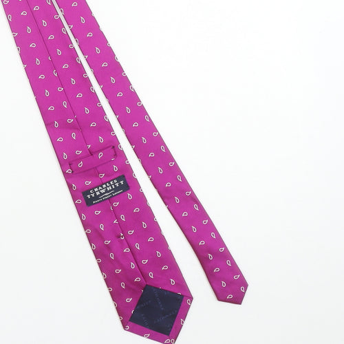 Charles Tyrwhitt Men's Purple Paisley Silk Tie