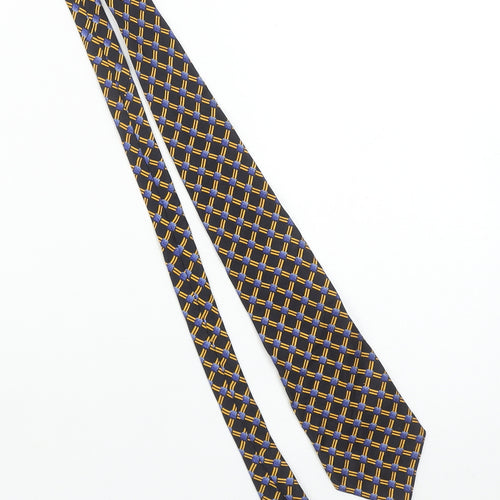 Principles for Men Blue and Yellow Geometric Silk Tie