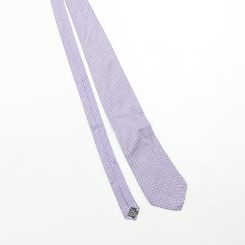 Angelo Bosani Tie Rack Men's Lilac Silk Patterned Tie Made in Italy