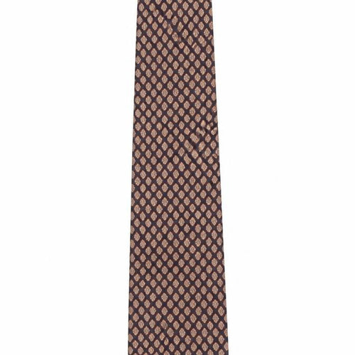 Beaufort by Le Rack Men's Blue Silk Geometric Pattern Tie Made in Italy