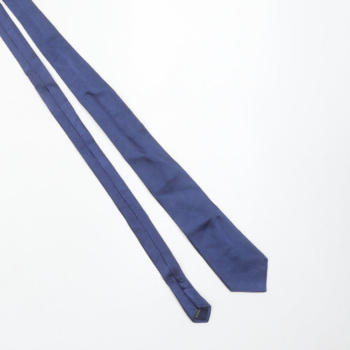 Charles Tyrwhitt Men's Blue Woven Silk Slim Tie