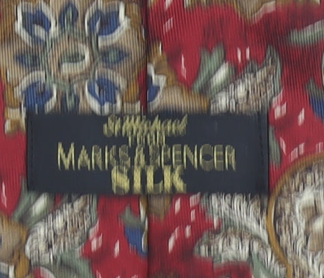 Marks and Spencer Men's Red Paisley Silk Tie