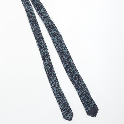 Ted Baker Men's Blue Patterned Wool Slim Tie Made in Italy One Size