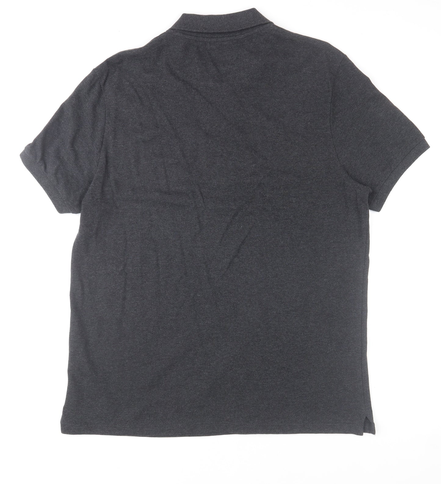 Lyle & Scott Men's Grey Cotton Polo Shirt Size L Classic Fit