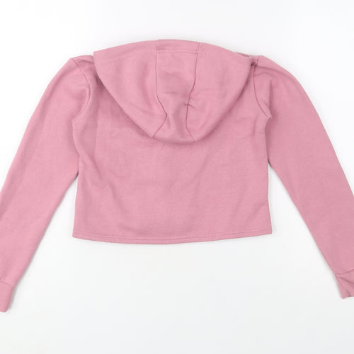 Sonneti Girls Pink Full Zip Hoodie Size 10-11 Years Cotton Blend