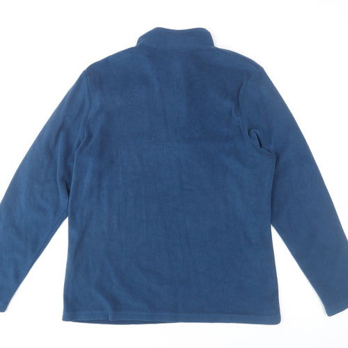 Regatta Great Outdoors Blue 1/4 Zip Fleece Sweatshirt UK 14 Women’s