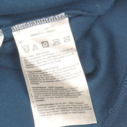 Regatta Great Outdoors Blue 1/4 Zip Fleece Sweatshirt UK 14 Women’s