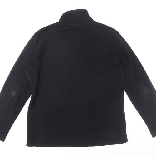 Gelert Men's Black Fleece Full Zip Outdoor Jacket Size L