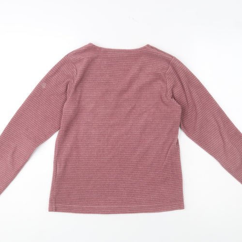 Craghoppers Womens Pink V-Neck Pullover Sweatshirt Size 8