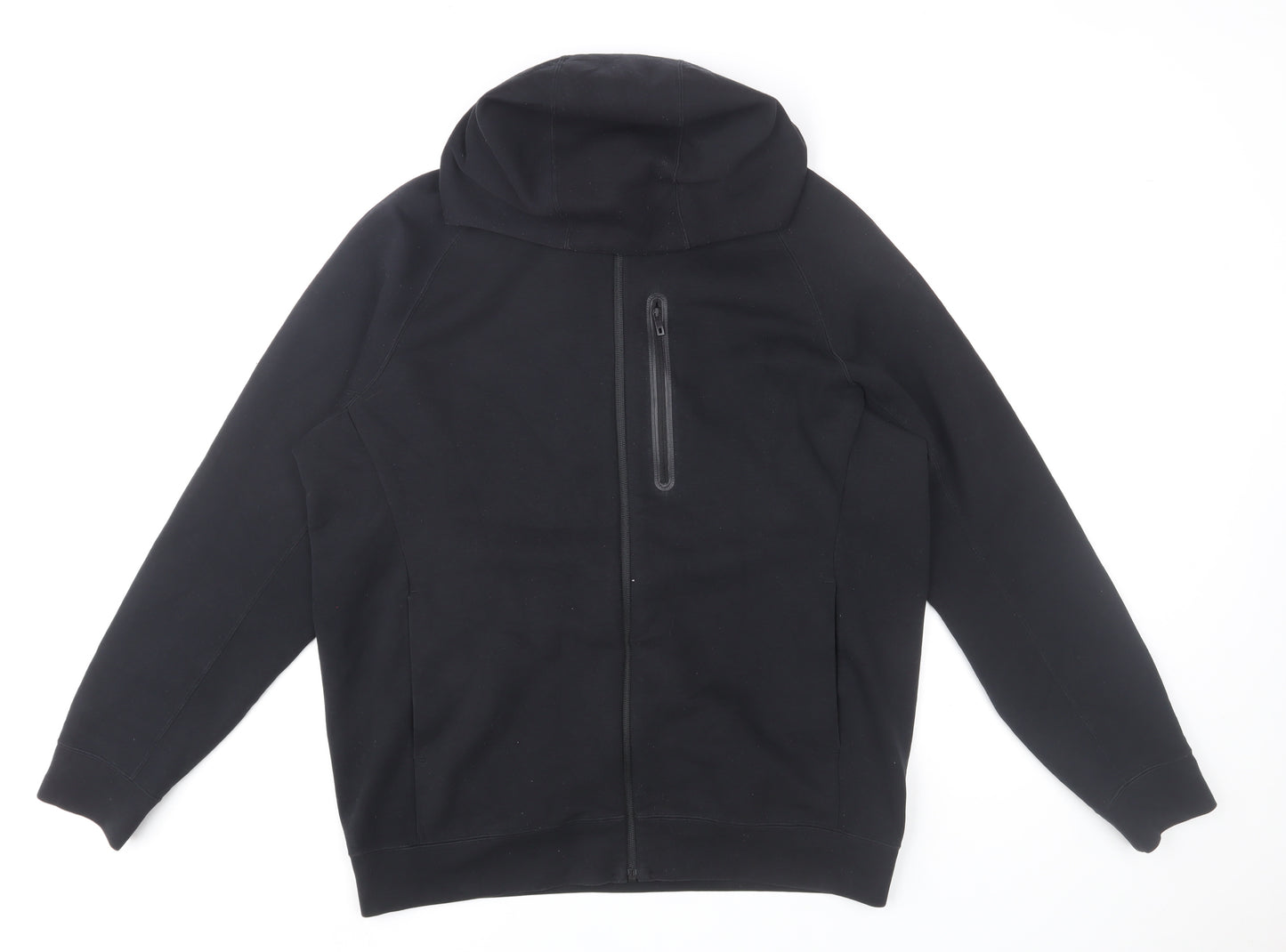 Uniqlo Men's Black L Active Stretch Softshell Hooded Jacket