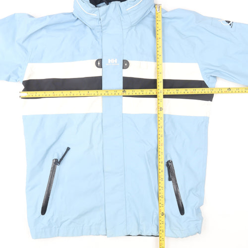 Helly Hansen Girls Blue Waterproof Hooded Ski Jacket Size 14 Years