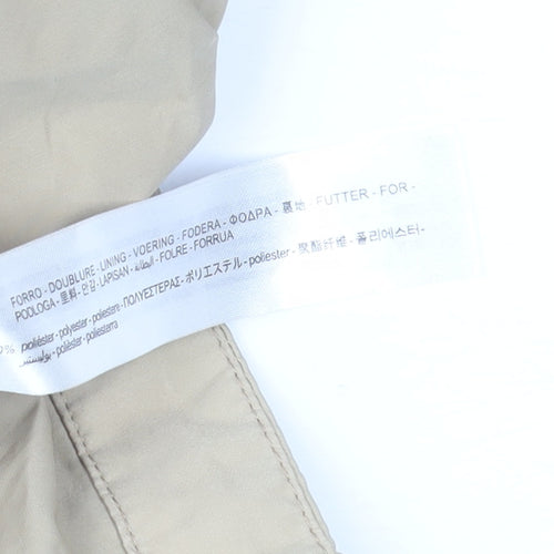 Zara Women Beige Belted Trench Coat Size S Lightweight Mid-Length