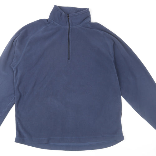 Craghoppers Mens Blue Fleece 1/2 Zip Pullover Sweatshirt Size L