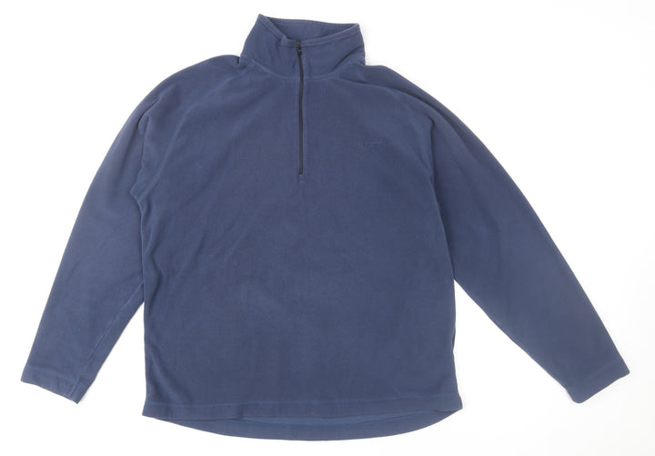 Craghoppers Mens Blue Fleece 1/2 Zip Pullover Sweatshirt Size L