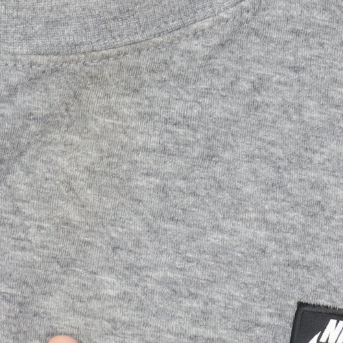 Nike Men's Grey Long Sleeve Pullover Sports T-Shirt Size S