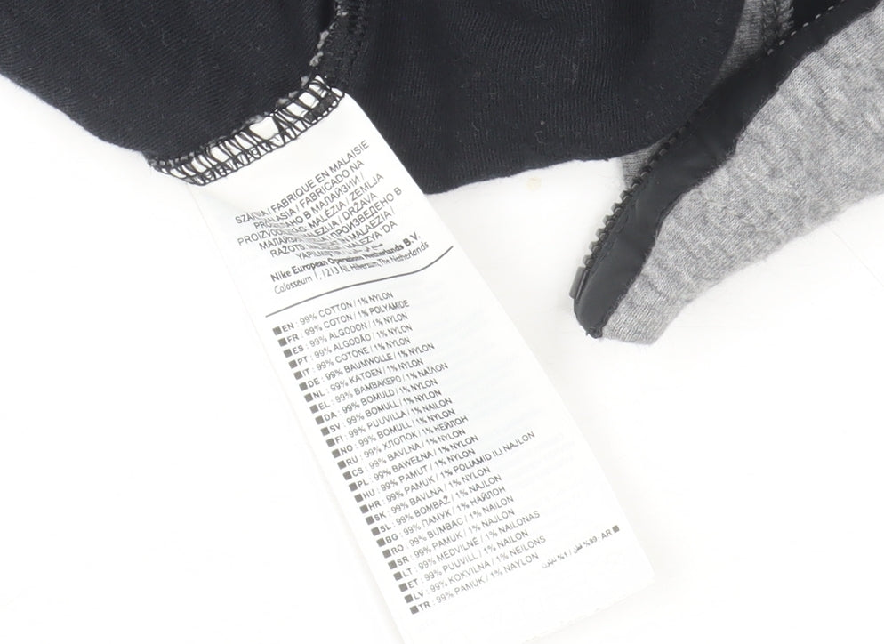 Nike Men's Grey Long Sleeve Pullover Sports T-Shirt Size S