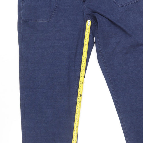 Marks and Spencer Women’s Blue Cropped Elastic Waist Jeans Size 12 Regular