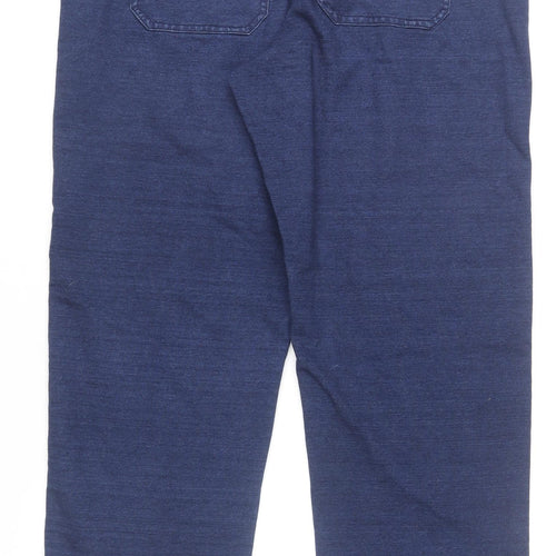 Marks and Spencer Women’s Blue Cropped Elastic Waist Jeans Size 12 Regular