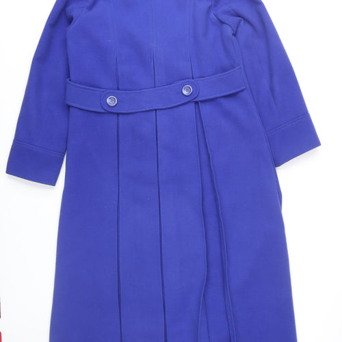 Changes by Together Women's Blue Long Buttoned Coat Size 14