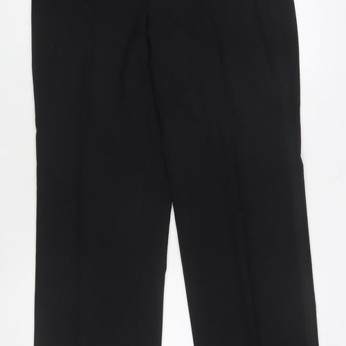 Marks and Spencer St Michael Men's Black Wool Blend Dress Trousers 34W 33L Classic Fit