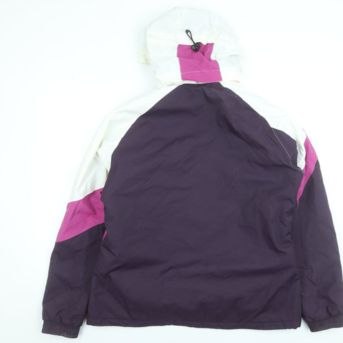 Parallel Womens Purple Ski Jacket Size 16 Hooded Waterproof Winter Coat