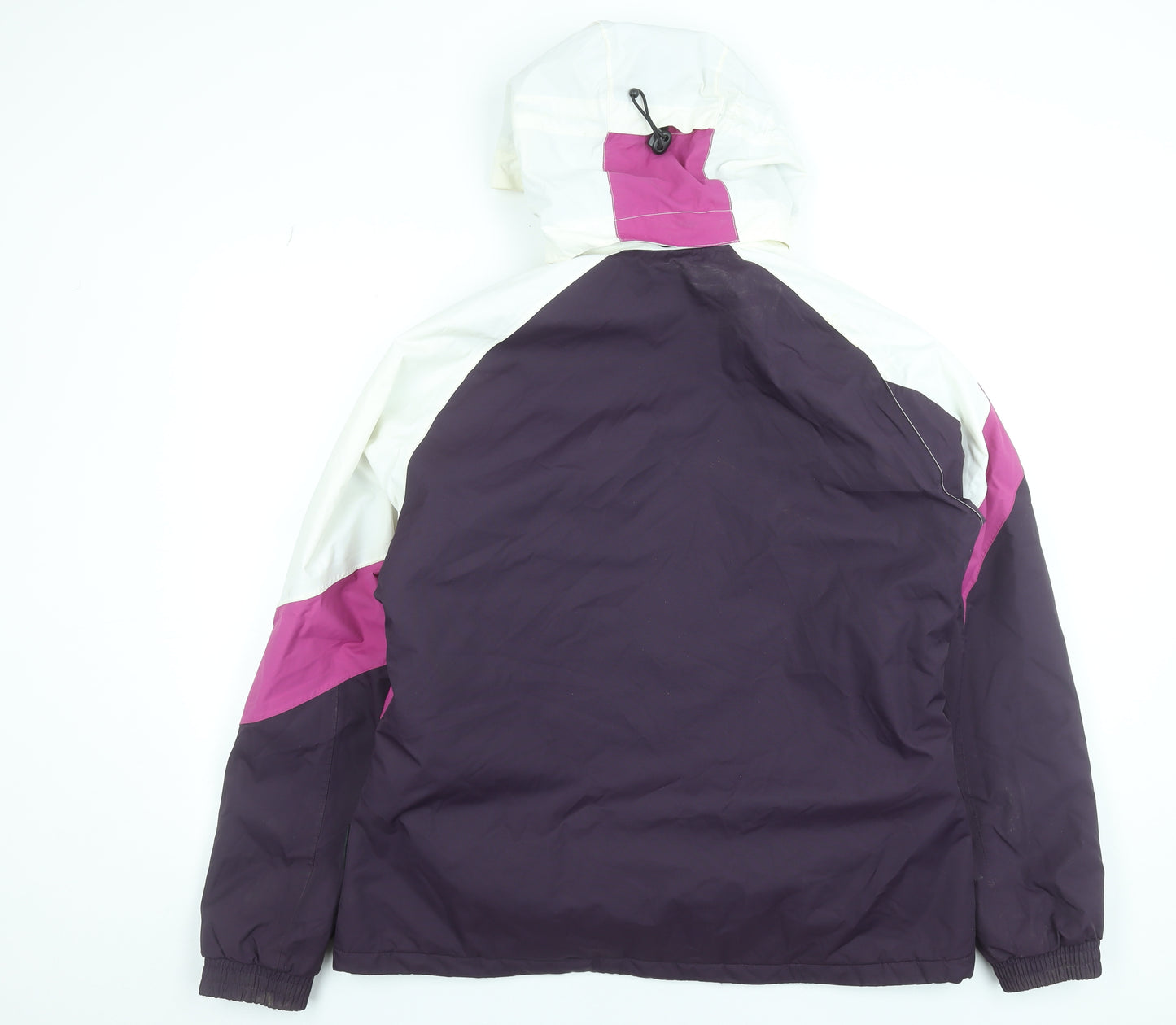Parallel Womens Purple Ski Jacket Size 16 Hooded Waterproof Winter Coat