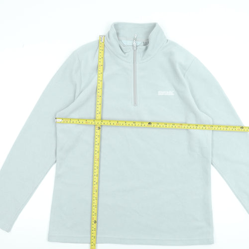 Regatta Women's Grey 1/4 Zip Fleece Sweatshirt UK 14