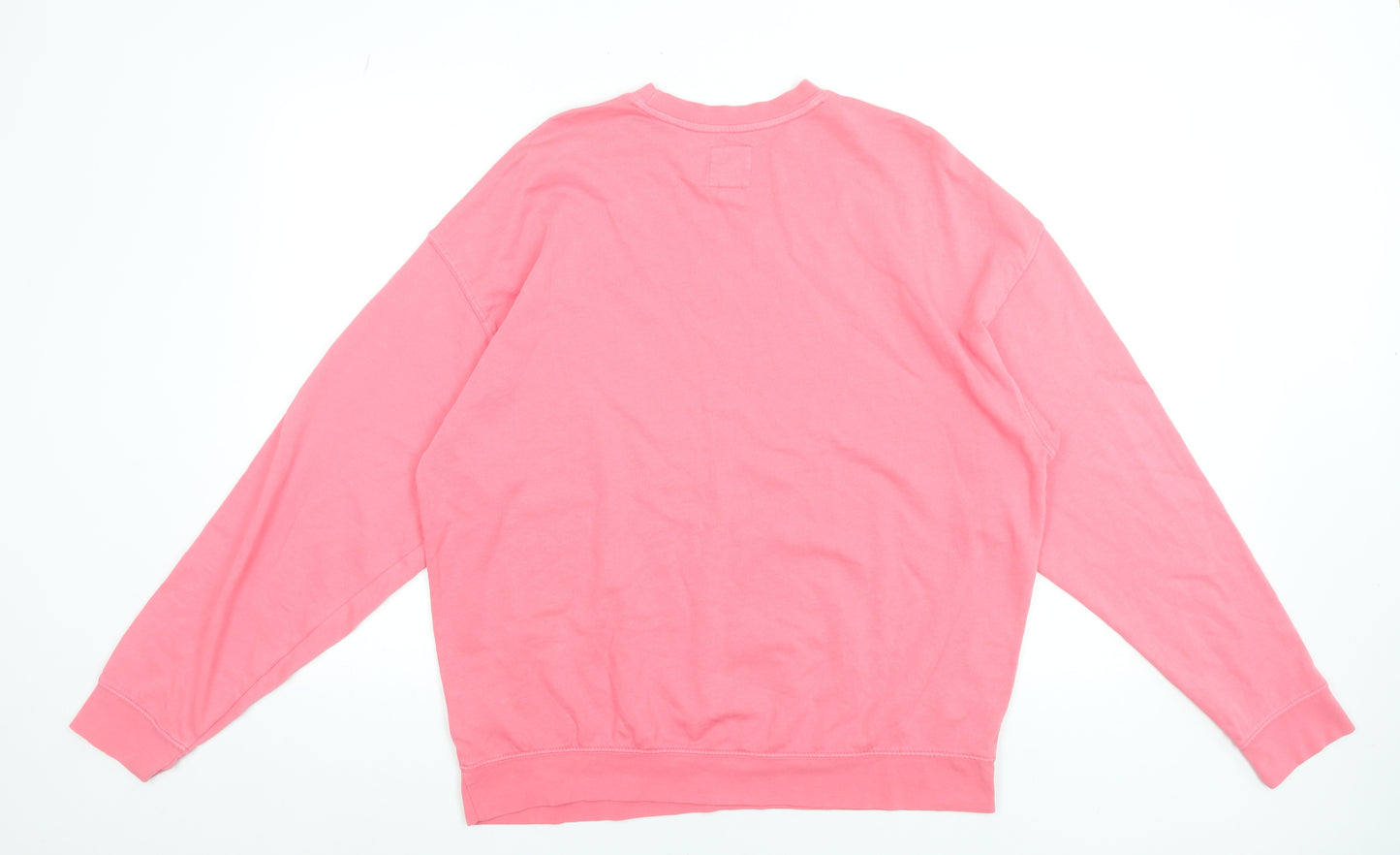 Billabong Women's Pink Cotton Blend Pullover Sweatshirt Size S