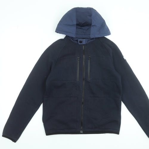 Weekend Offender Boys Blue Hooded Full Zip Jacket 13-14 Years