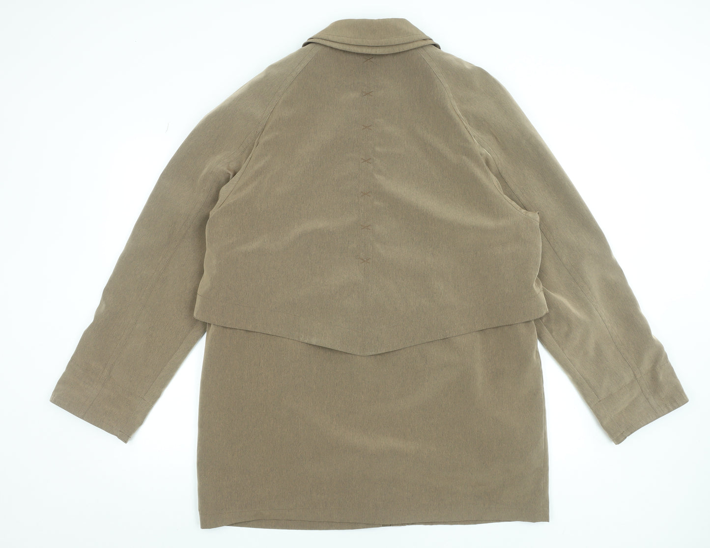 Gold by Telemac Women's Beige Mid-Length Polyester Overcoat L