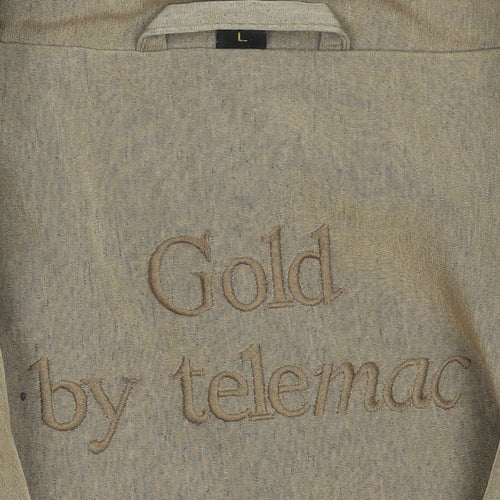 Gold by Telemac Women's Beige Mid-Length Polyester Overcoat L