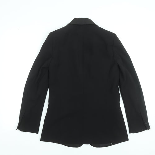 Marks and Spencer Women’s Black Tuxedo Blazer UK 6 Shawl Collar One Button